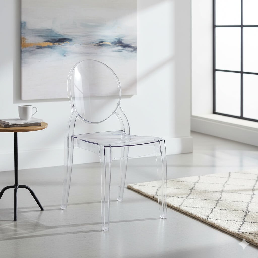 Poltrona Trasparente in Policarbonato cm 50x38x90 - GHOSTY