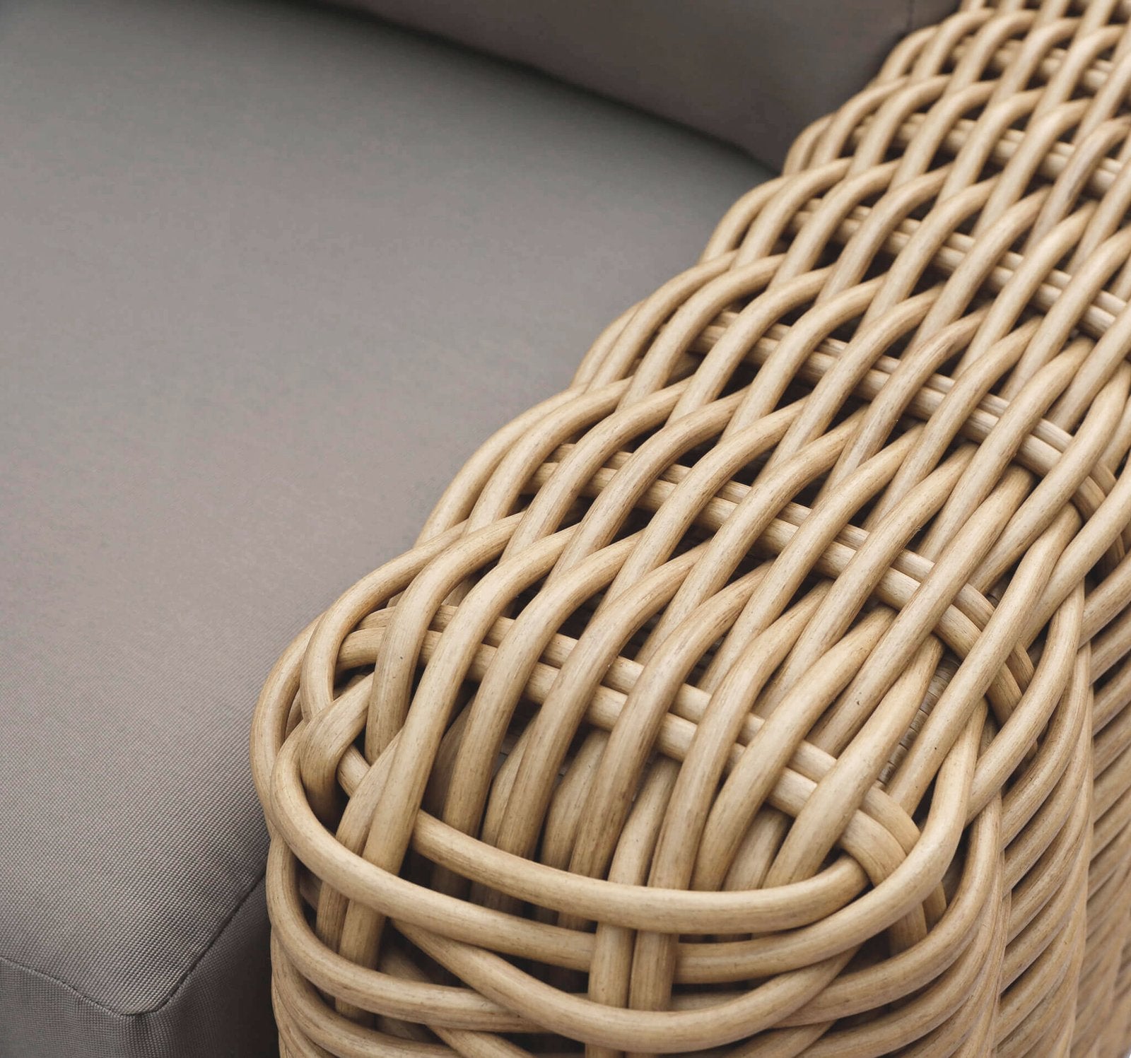 Salotto da Giardino 5 posti con Tavolino in Alluminio Wicker - RALPHIE