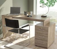 Scrivania con cassettiera cm 138x76x60 - DYLAN