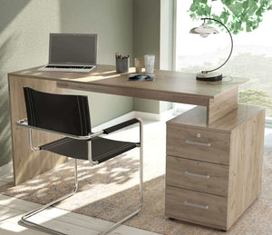 Scrivania con cassettiera cm 138x76x60 - DYLAN