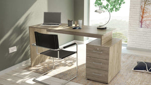 Scrivania con cassettiera cm 138x76x60 - DYLAN