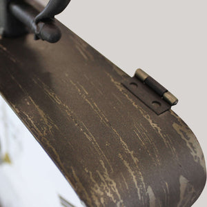 Orologio da appoggio in Acciaio Vetro cm 25 5x7 5x38 5 - DUANE