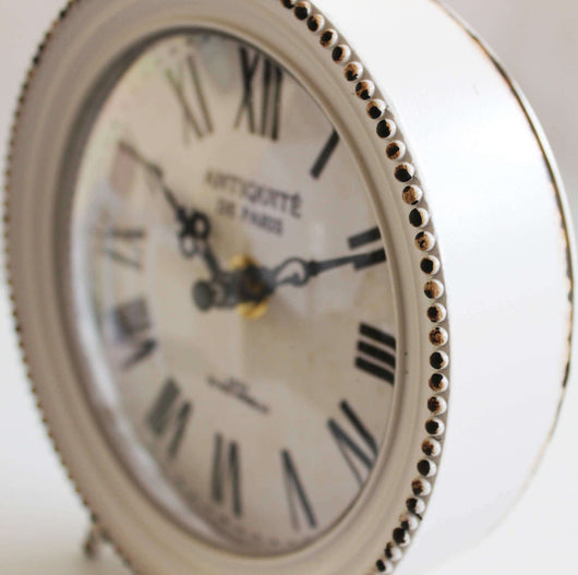 Orologio da appoggio in Acciaio Vetro cm 14 5x5 5x18 5 - DUNSTAN