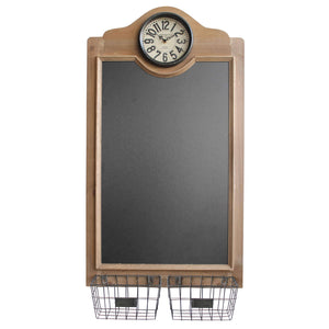 Lavagnetta con orologio in Legno cm 141x14 3x92 5 - TYE