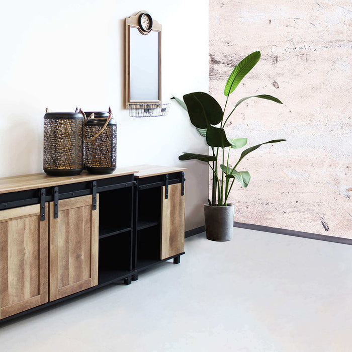 Lavagnetta con orologio in Legno cm 141x14 3x92 5 - TYE