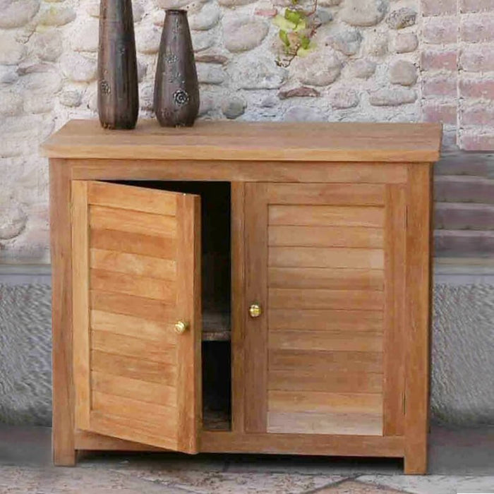 Mobile da Giardino in Legno Teak cm 90x45x75 - JAMISON