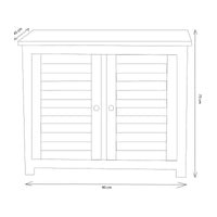 Mobile da Giardino in Legno Teak cm 90x45x75 - JAMISON