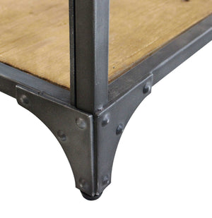 Appendiabiti con panca in Acciaio Legno cm 63 5x41x191 - ERLE