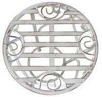 Set di 3 fioriere in stile provenzale in Acciaio cm 37x37x72 - DRISCOLL