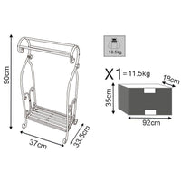 Portasciugamani in Acciaio cm 37x33x90 - DEWAYNE