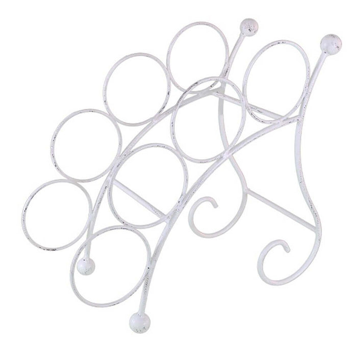 Portabottiglie stile provenzale verniciato in Acciaio cm 36 5x19x33 - VINCE