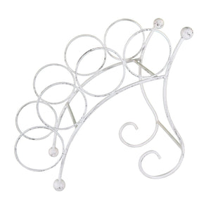 Portabottiglie stile provenzale verniciato in Acciaio cm 36 5x19x33 - VINCE