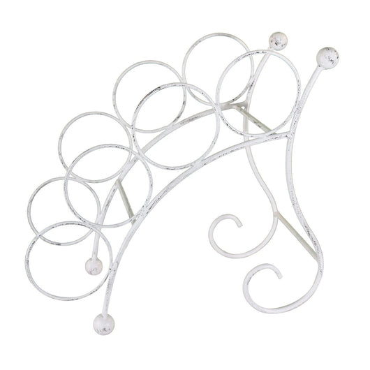 Portabottiglie stile provenzale verniciato in Acciaio cm 36 5x19x33 - VINCE