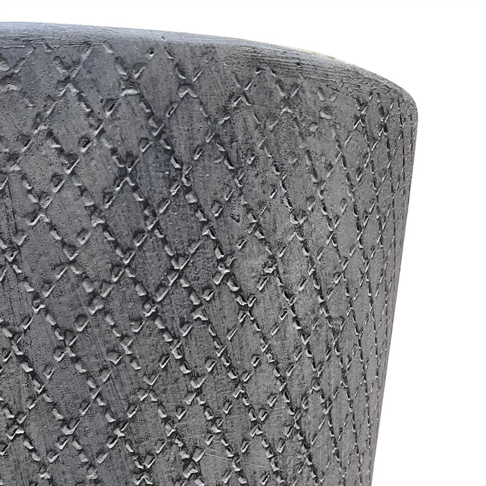 Set di 3 vasi in Fibra di argilla cm 44x44x79 - NINE