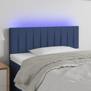 Testiera a LED-Testata con LED Blu 90x5x78/88 cm in Tessuto 430769