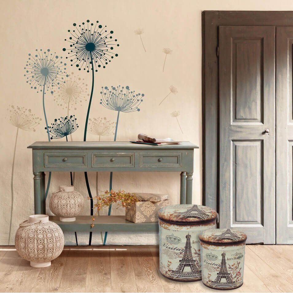 Set di 2 pouf contenitore Rotondo poggiapiedi in MDF PVC cm 30x30x37 - BUCH