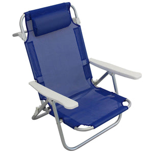 Spiaggina prendisole colore casuale in Alluminio Textilene cm 53x62x77 - JEROLD