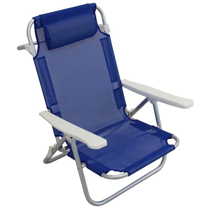 Spiaggina prendisole colore casuale in Alluminio Textilene cm 53x62x77 - JEROLD