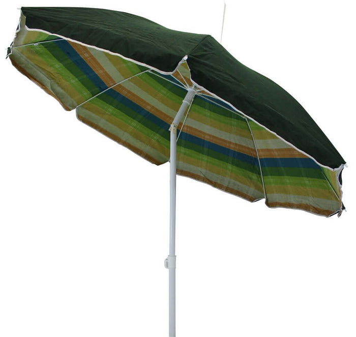 Ombrellone da spiaggia con paragon Rotondo 2 m in acciaio cotone - LAWSON