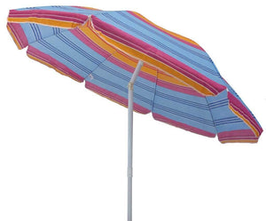 Ombrellone da spiaggia poly Rotondo 2 m palo in acciaio poliestere - CANUTE