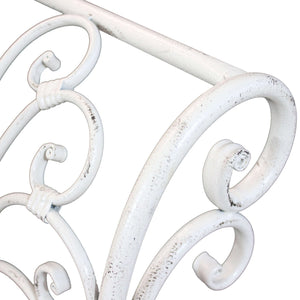 Panca 2 posti stile provenzale in Acciaio cm 136x46x96 - SHEARD