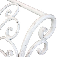 Panca 2 posti stile provenzale in Acciaio cm 136x46x96 - SHEARD