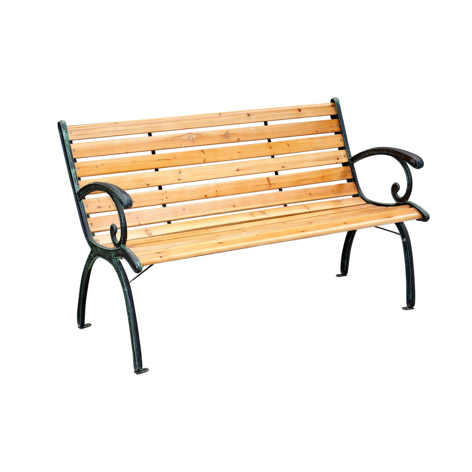 Panca da giardino in ghisa e in Legno Ghisa cm 126x77x60 - GOSSE