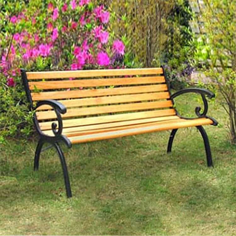 Panca da giardino in ghisa e in Legno Ghisa cm 126x77x60 - GOSSE