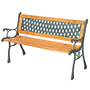 Panca in ghisa e Legno in Legno Ghisa cm 126x72x63 - JERROLD