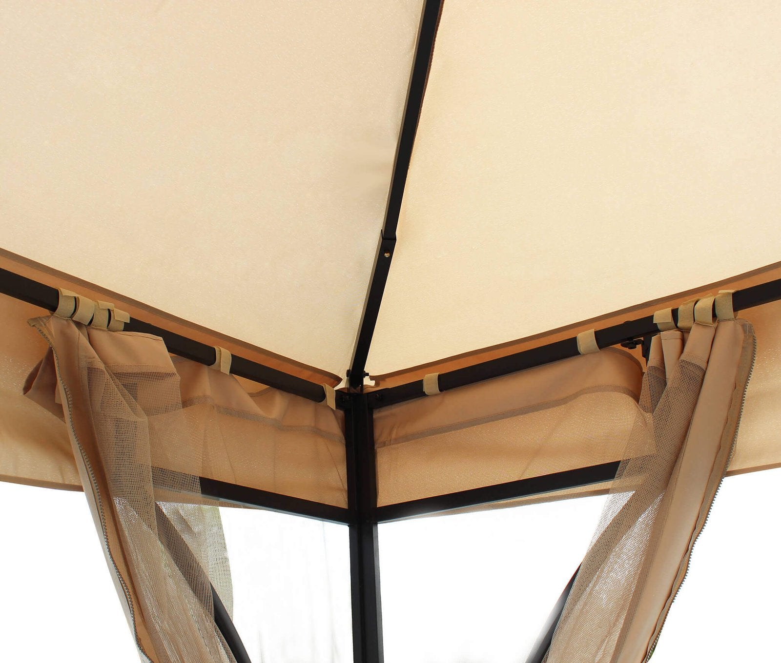 Gazebo da Giardino 3x3 con zanzariera in acciaio poliestere - TIM