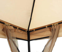 Gazebo da Giardino 3x3 con zanzariera in acciaio poliestere - TIM