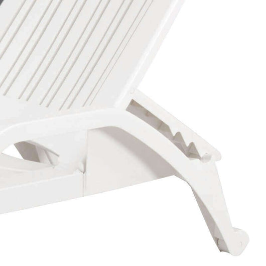 Lettino da Giardino con ruote in Policarbonato cm 190x71x46 - MAX