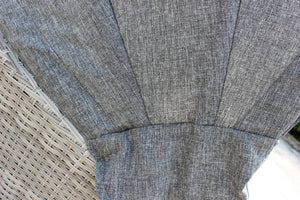 Divano Rotondo da esterno con cuscini in Wicker Alluminio cm 180x180x80 - LYNTON