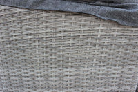 Divano Rotondo da esterno con cuscini in Wicker Alluminio cm 180x180x80 - LYNTON