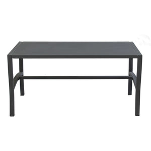 Tavolino da Giardino in Acciaio Acciaio cm 92x45x45 - SHELDON