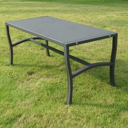 Tavolino da Giardino in Acciaio Acciaio cm 92x45x45 - SHELDON