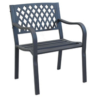 Poltrona da Giardino in Acciaio Acciaio cm 60x83x56 - SHELDON