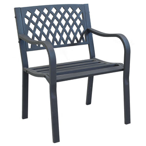 Poltrona da Giardino in Acciaio Acciaio cm 60x83x56 - SHELDON