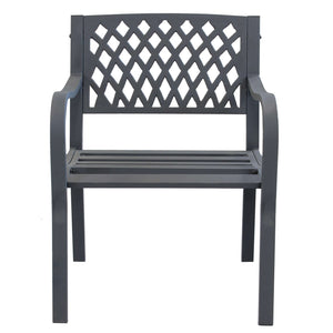 Poltrona da Giardino in Acciaio Acciaio cm 60x83x56 - SHELDON