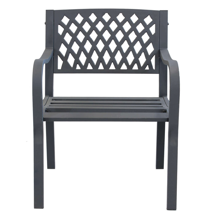 Poltrona da Giardino in Acciaio Acciaio cm 60x83x56 - SHELDON