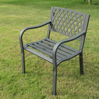 Poltrona da Giardino in Acciaio Acciaio cm 60x83x56 - SHELDON