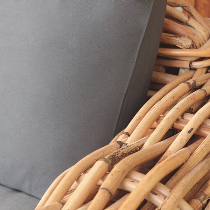 Poltrona da Giardino con cuscino in Rattan naturale - NATUR