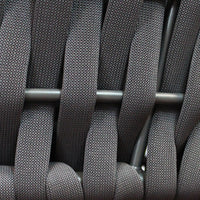 Poltrona angolare sinistra in Alluminio Textilene Poliestere cm 85x102x83 - ZED