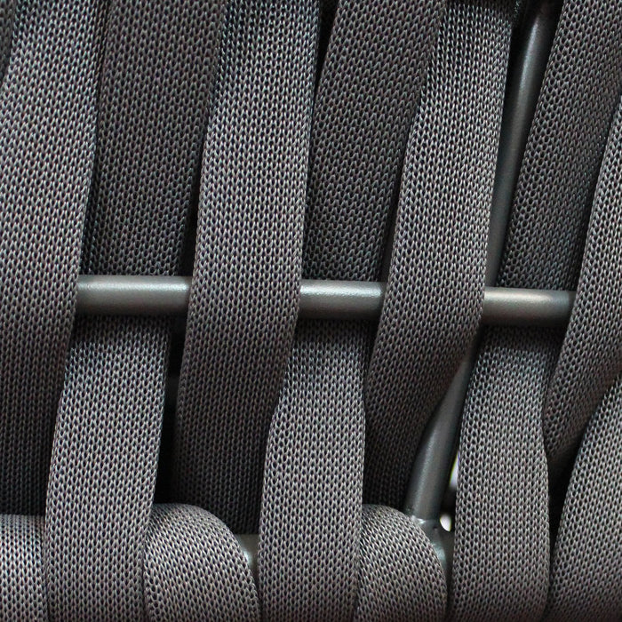 Poltrona angolare sinistra in Alluminio Textilene Poliestere cm 85x102x83 - ZED