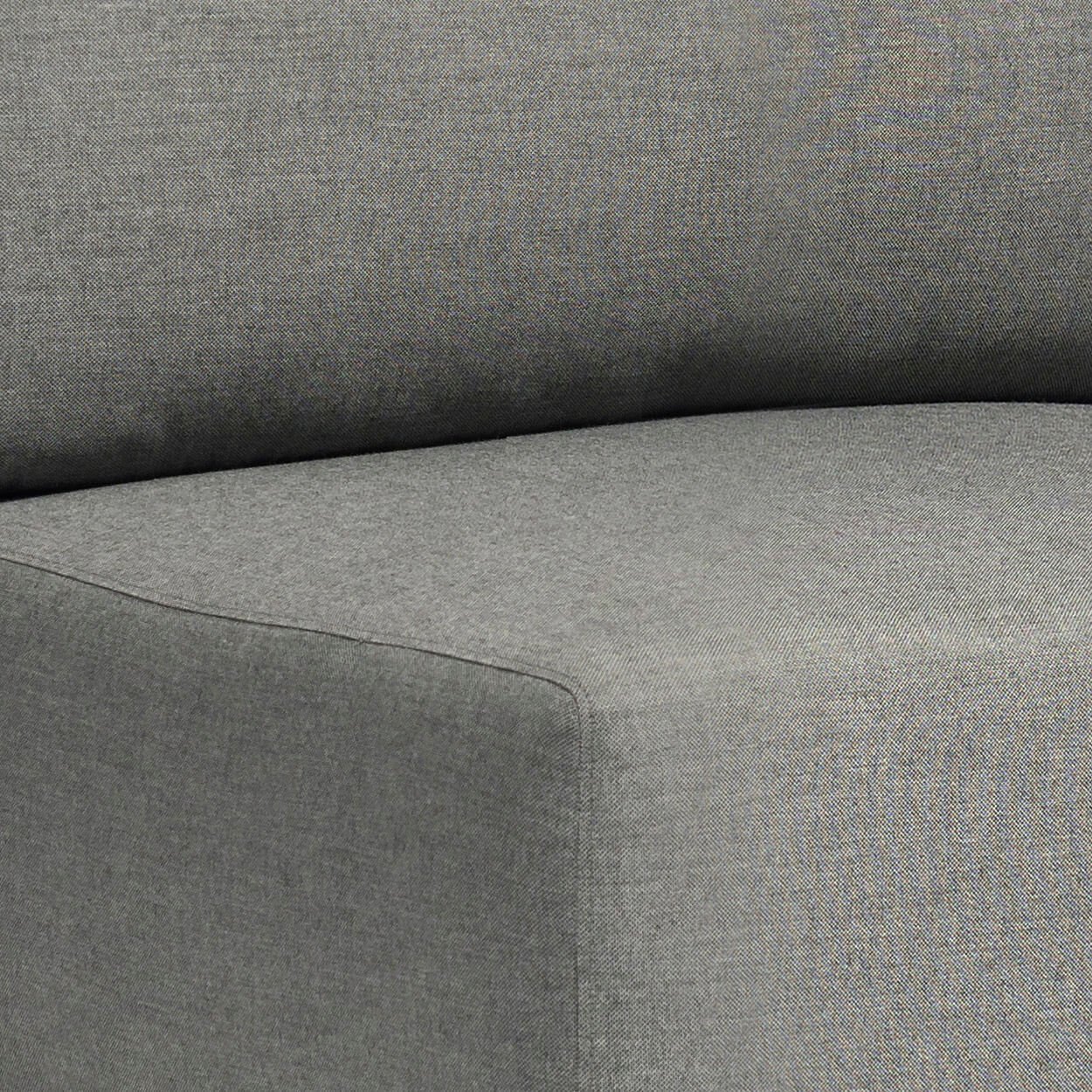 Poltrona angolare sinistra in Alluminio Textilene Poliestere cm 85x102x83 - ZED