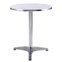 Tavolo Rotondo a Colonna Acciaio e Alluminio Rotondo 60 - TAD