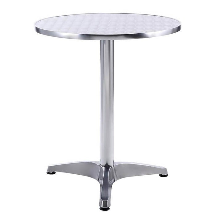 Tavolo Rotondo a Colonna Acciaio e Alluminio Rotondo 60 - TAD