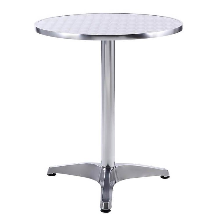 Tavolo Rotondo a Colonna Acciaio e Alluminio Rotondo 60 - TAD