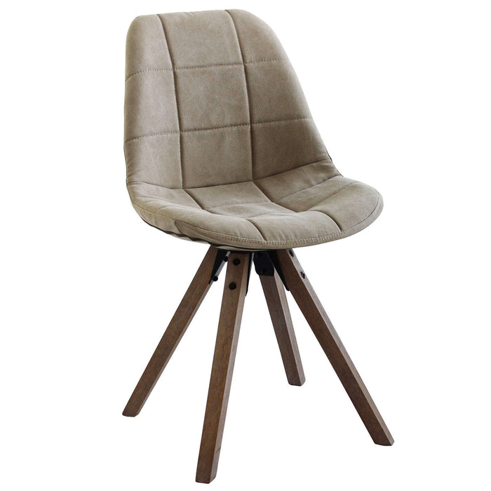 Sedia Moderna Scandinava in Legno Tessuto cm 48x44x84 - STEVE