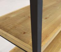 Scaffale con ruote in Acciaio Legno cm 90 5x39 5x92 5 - JOLYON